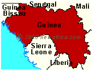 Общая карта Гвинеи