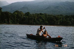 Вулканическое озеро на острове Биоко