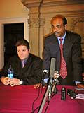 Вице-спикер ГД ФС РФ Георгий Боос и  премьер Эфиопии Мелес Зенауи на встрече в Институте Африки